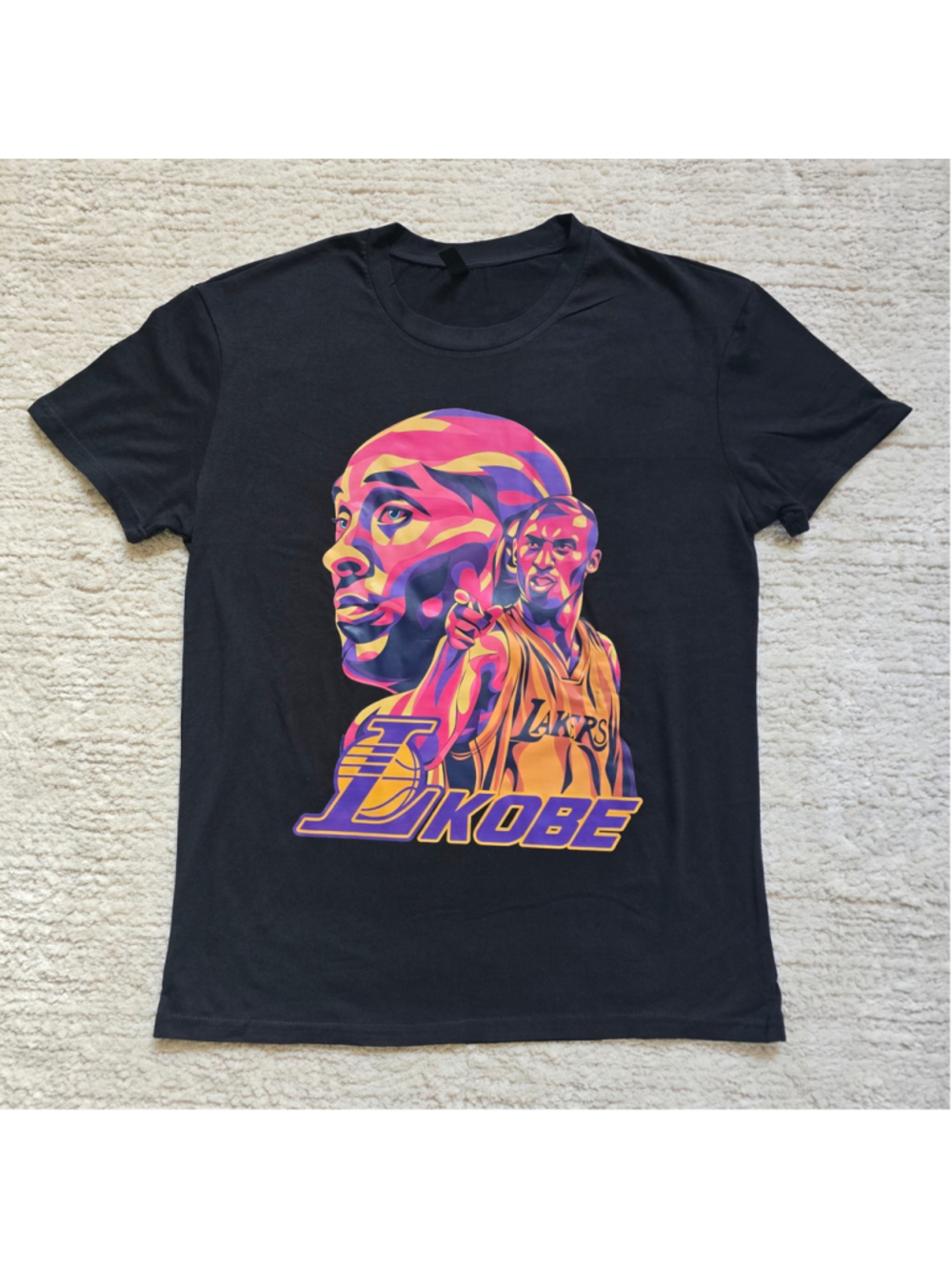 Men's PFR Kobe Bryant Graphic T-Shirt Black Size L